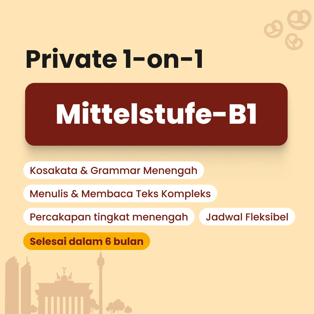 Kelas bahasa jerman level menengah by Cetta German