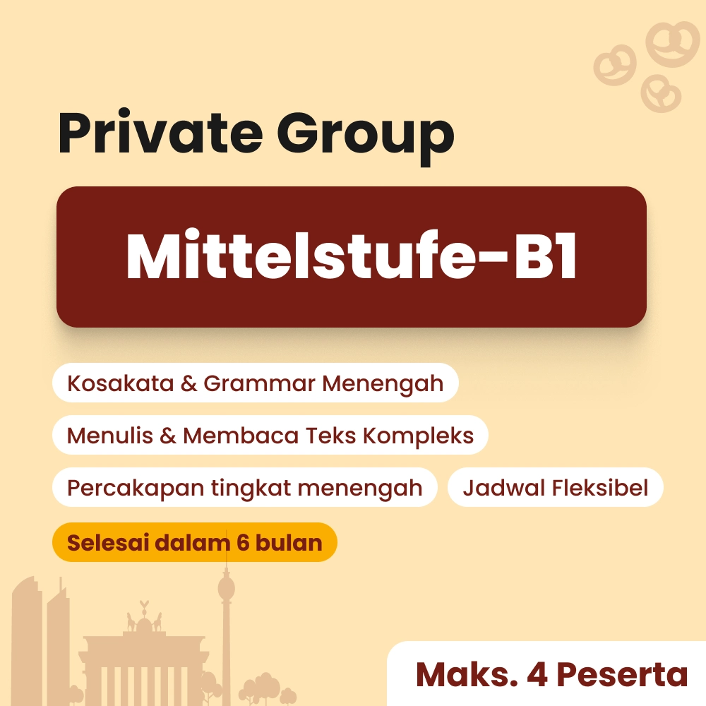 Kelas bahasa jerman level menengah by Cetta German