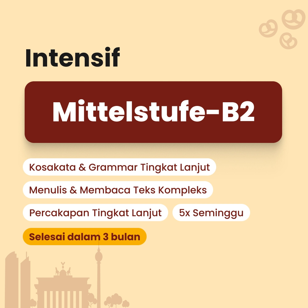 Kelas bahasa Jerman level menengah lanjutan by Cetta German
