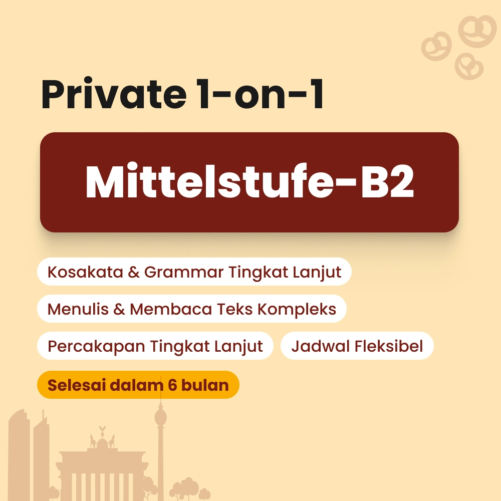 Kelas bahasa Jerman level menengah lanjutan by Cetta German