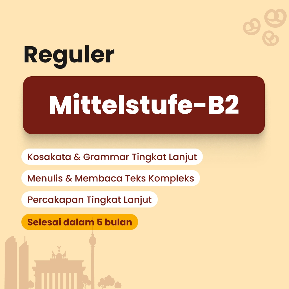 Kelas bahasa Jerman level menengah lanjutan by Cetta German