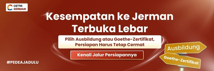 Banner Ajakan Belajar Bahasa Jerman di Cetta German