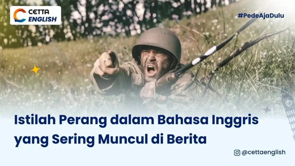 ilustrasi orang yang tengah berperang yang bisa dijelaskan dalam kosakata dalam bahasa Inggris