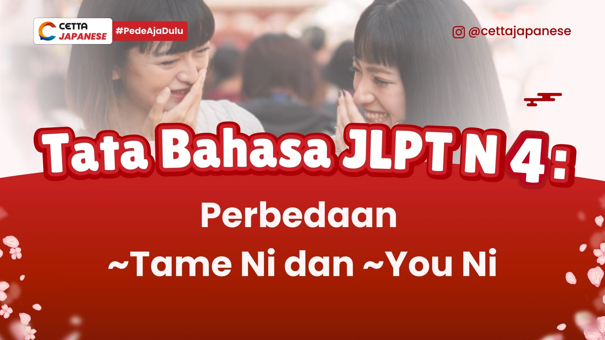 Dua orang jepang yang sedang tertawa