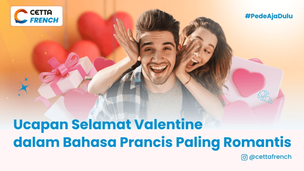 Pasangan asal prancis merayakan hari valentine dengan ekspresi bahagia