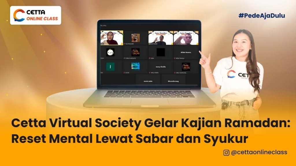 potret kebersamaan anggota Cetta Virtual Society saat kajian Ramadan