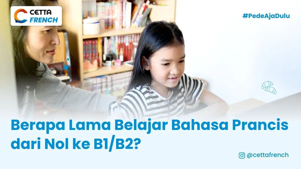 Seorang anak perempuan sedang belajar