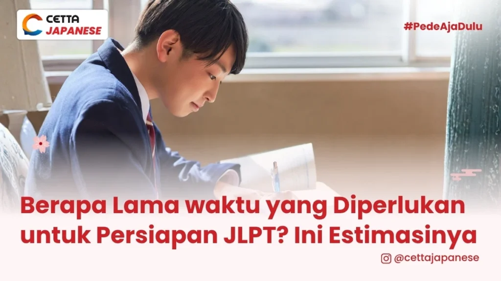 potret seorang siswa yang mempersiapkan JLPT