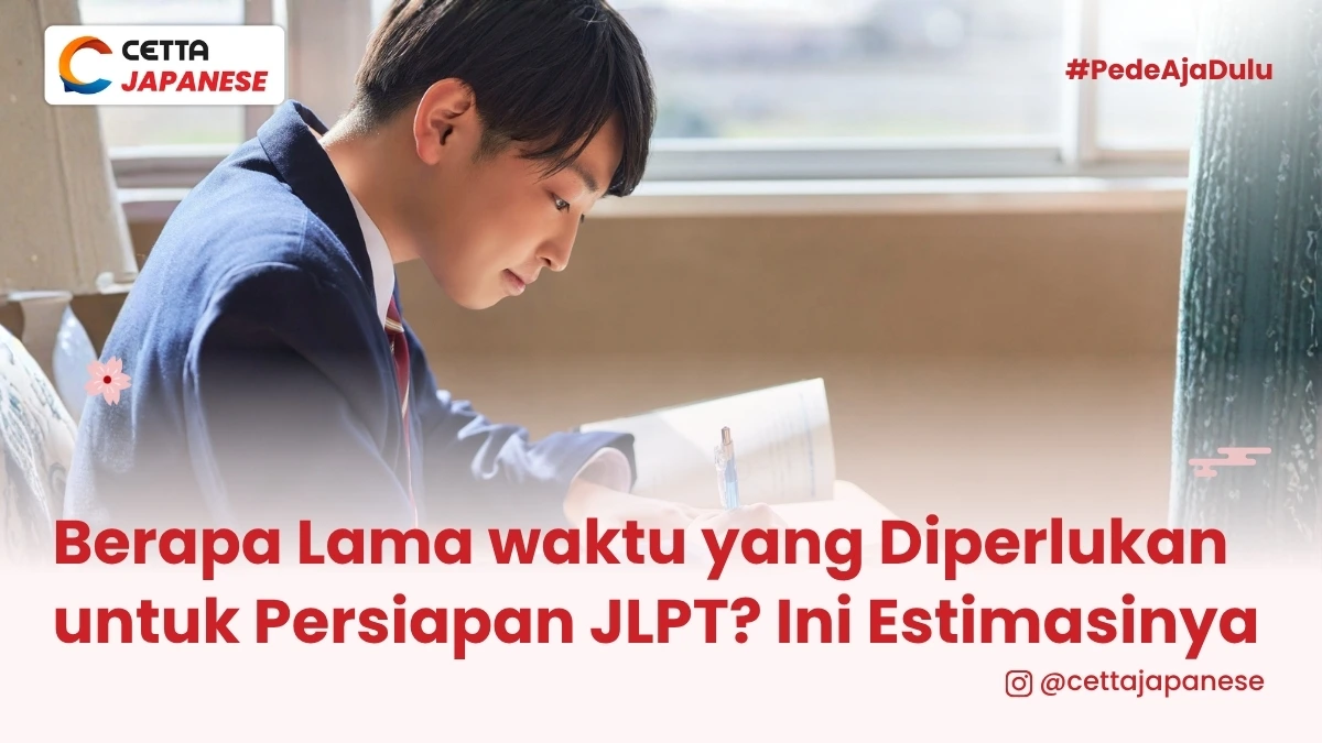 potret seorang siswa yang mempersiapkan JLPT