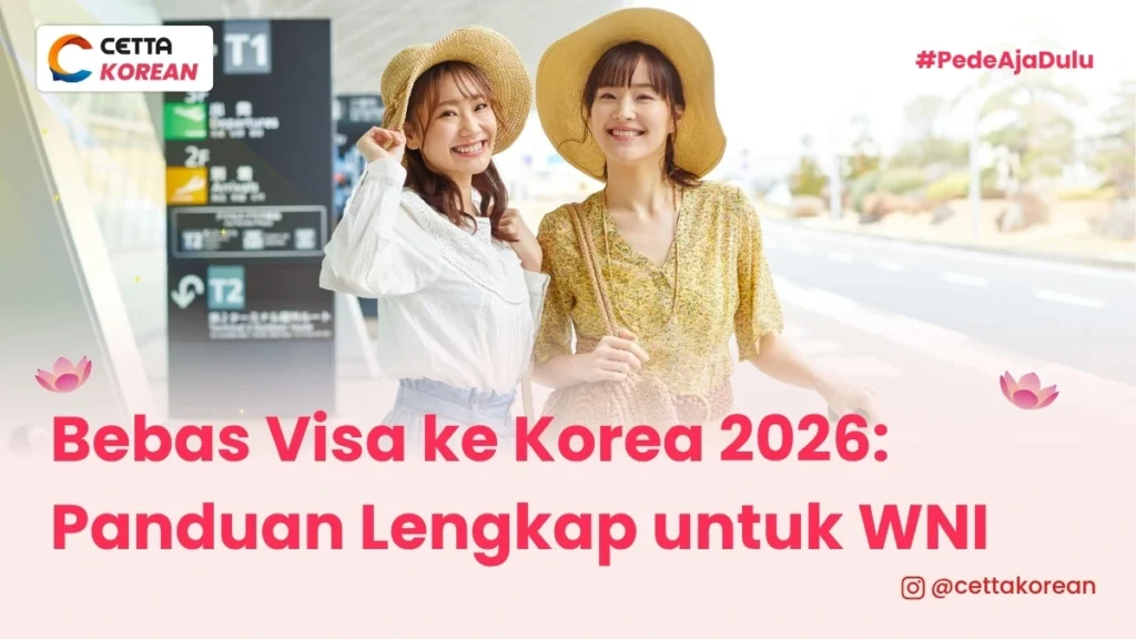 iluatrasi dua sahabat yang telah mengurus visa ke Korea untuk liburan