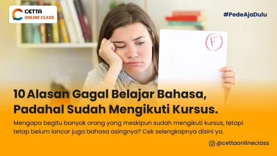 gambar orang yang frustasi gagal belajar bahasa asing meskipun sudah mengikuti kursus
