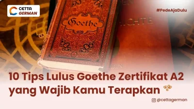 ilustrasi buku catatan untuk mencatat tips lulus goethe zertifikat A2