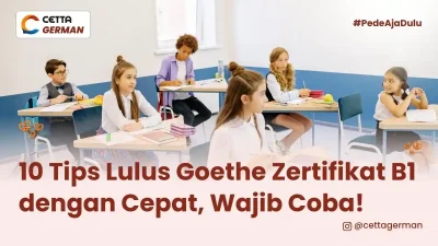 ilustrasi anak-anak yang mengkuti tips lulus Goethe Zertifikat B1