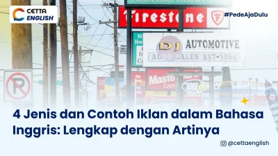 jenis dan contoh iklan dalam bahasa Inggris