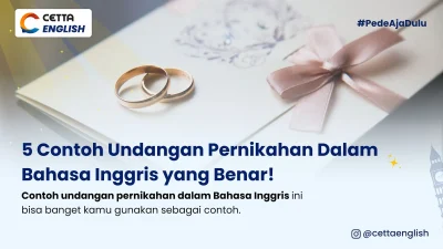 gambar contoh undangan pernikahan dalam Bahasa Inggris