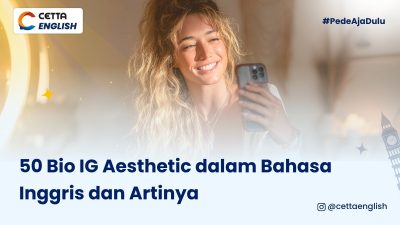 potret perempuan yang tengah membuat bio IG aesthetic dalam bahasa Inggris