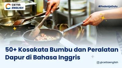 bahasa inggris dapur