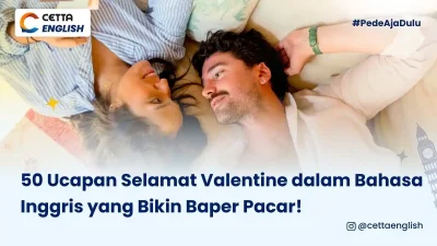 pasangan yang mengucapkan selamat Valentine dalam bahasa Inggris