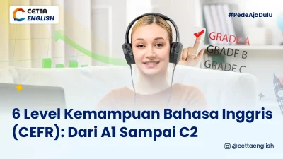 seorang perempuan sedang mengunakan headphone seperti sedang bersiap sesi listening