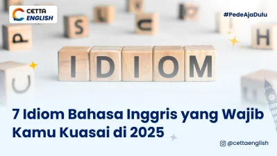 sebuah alphabet dari kayu menyusun tulisan idiom