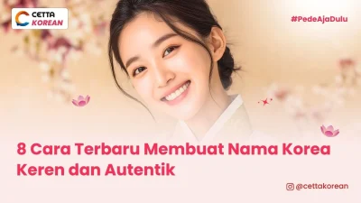 seorang wanita asal korea tersenyum memiliki nama korea yang keren dan autentik