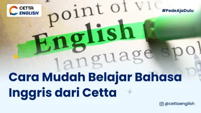 Tulisan "english" dihighlight menggunakan stabilo berwarna hijau