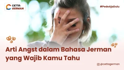 perempuan menunjukkan ekspresi "Angst" dalam bahasa jerman