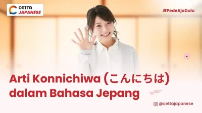 potret orang jepang yang mengucapkan konnichiwa