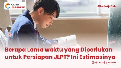 potret seorang siswa yang mempersiapkan JLPT