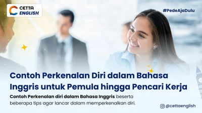 Gambar seorang pencari kerja yang sedang memperkenalkan diri
