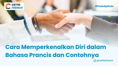 dua orang sedang berkenalan dengan menggunakan perkenalan dalam bahasa Prancis