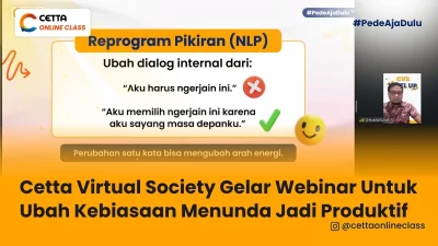 Cetta Mengadakan webinar unutk menjadi produktif