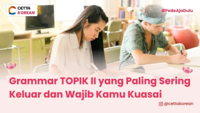 potret perempuan yang sedang belajar grammar TOPIK II yang paling sering keluar di ujian