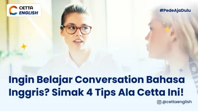 dua orang yang sedang mencoba tips belajar conversation bahasa inggris ala cetta
