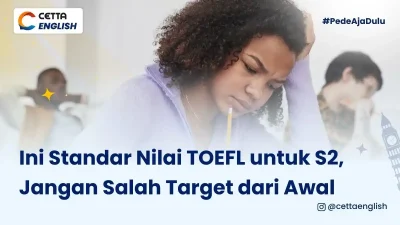 ilustrasi anak sekolah yang tengah mengerjakan ates TOEFL untuk S2