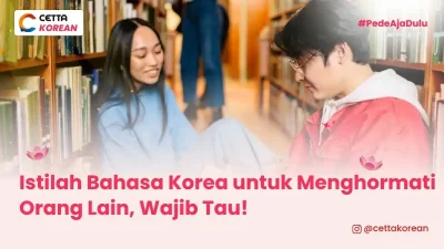 ilustrasi mahasiswa yang saling menggunakan istilah bahasa Korea untuk menghormati satu sama lain