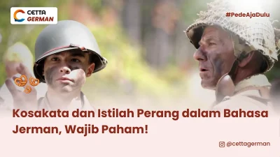 dua orang tentara terlihat seperti di medan perang