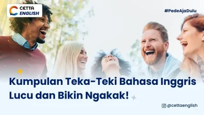 teman-teman yang saling memberikan teka-teki bahasa inggris lucu