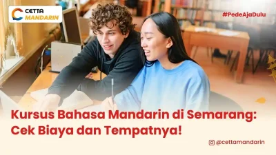 ilustrasi dua orang yang kursus bahasa mandarin di Semarang