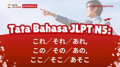 Orang jepang sedang menunjuk sesuatu