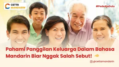foto keluarga asal china ada cucu, kakek, nenek, ibu, dan ayah
