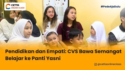 Relawan CVS buka bersama anak panti Yasni di Pasar Minggu