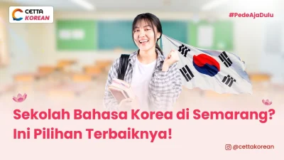 ilustrasi seorang siswi yang sekolah bahasa Korea di Semarang