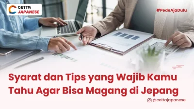calon peserta magang ke jepang sedang mempersiapkan dokumen untuk melamar kerja