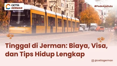 ilustrasi trem ketika tinggal di Jerman