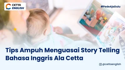 ilustrasi seseorang yang menguasai storytelling dalam bahasa Inggris