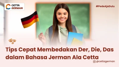 Seorang perempuan membawa bendera Jerman